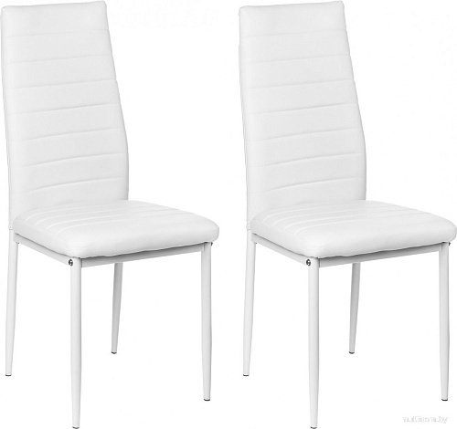 Стул Mio Tesoro Джия DC-060KD (2 шт, белый/белый)