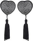 Украшение на грудь Kissexpo 201101002 (черный/серебристый)