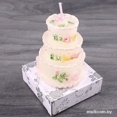 Фигурная свеча Darvish Парафиновая Тортик DV-H-27