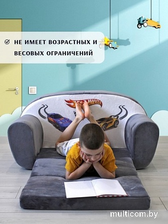 Детское кресло SunRain Классик Hot Wheels (серый)