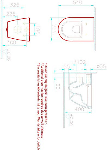 Унитаз подвесной Vitra Sanibelle 9878B003-7200