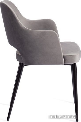 Стул с подлокотниками TetChair Valkyria mod. 718 (серый barkhat 26/черный)