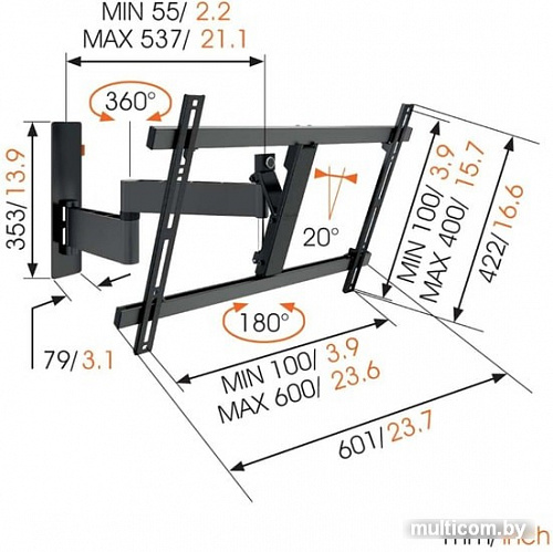 Кронштейн Vogels Wall 3345