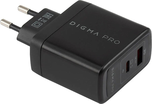 Сетевое зарядное Digma DPW6A (черный)