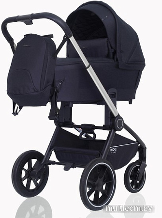Универсальная коляска Rant MOWbaby Zoom PU (2 в 1, silver black)