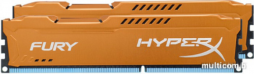 Оперативная память Kingston HyperX Fury Blue 2x8GB KIT DDR3 PC3-10600 (HX313C9FK2/16)