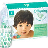 Подгузники Offspring L 9-13 кг Листочки (36 шт)