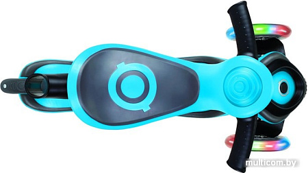 Самокат Globber Evo 5 в 1 Lights (голубой)