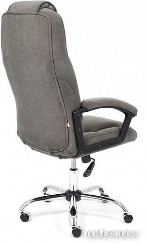Офисное кресло TetChair Bergamo флок (хром/серый 29)
