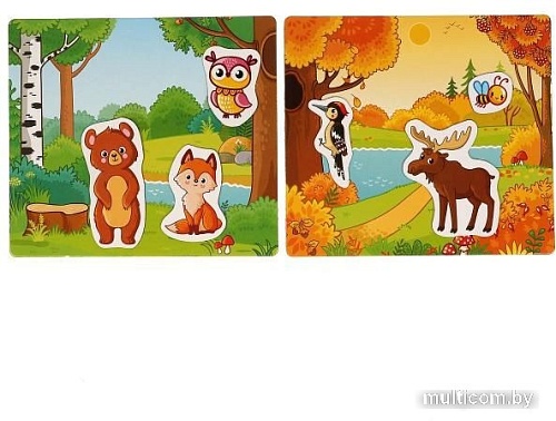 Развивающая игра Умные игры Лесные животные 4680107953964