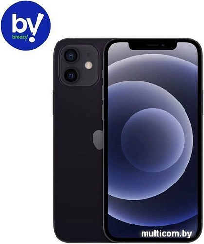 Смартфон Apple iPhone 12 64GB Воcстановленный by Breezy, грейд A (черный)