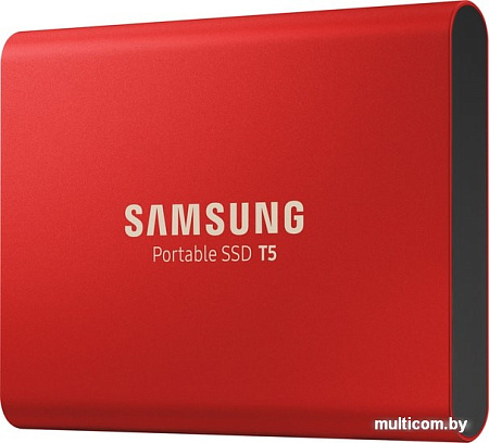 Внешний накопитель Samsung T5 500GB (красный)