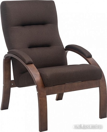 Интерьерное кресло Импэкс Leset Лион (орех текстура/малмо 28/коричневый)