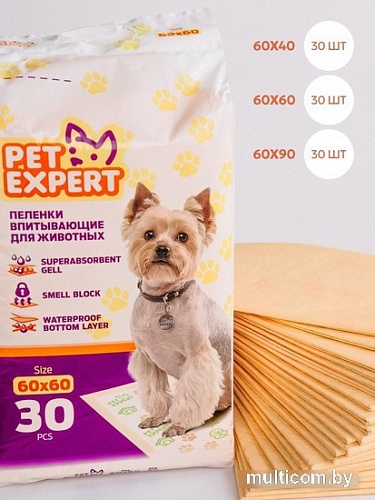 Одноразовая пеленка Pet Expert 60x40 (30 шт)