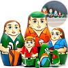 Развивающая игрушка Брестская Матрешка Гольф (набор 7 шт)