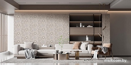 Бумажные обои Московская Обойная Фабрика Рондо 6306-3 дуплекс (кофе)