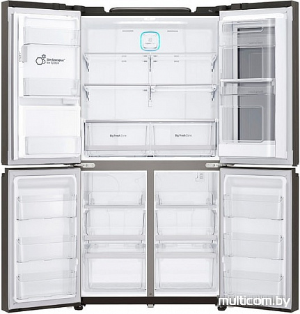 Четырёхдверный холодильник LG GR-X24FTKSB