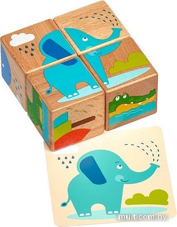 Кубики МДИ Дикие животные LL259