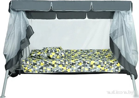 Садовые качели Sundays Варна-8 с1668 (серый/желтый)