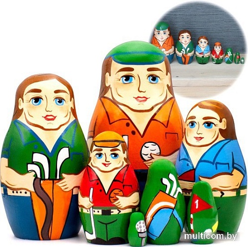 Развивающая игрушка Брестская Матрешка Гольф (набор 7 шт)