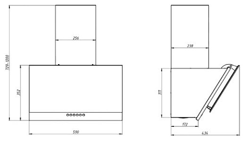 Каминная вытяжка ELIKOR Kitchen RX6754X6