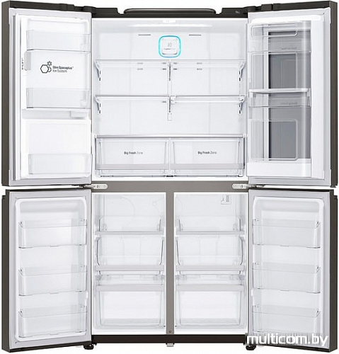 Четырёхдверный холодильник LG GR-X24FTKSB