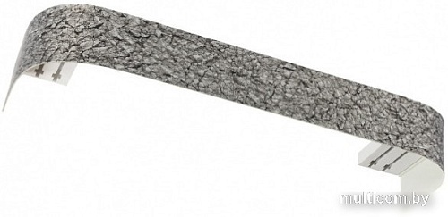 Карниз для штор Legrand Стоун с поворотами 7см 3.6м 2р 58101275 (кварц-серый)