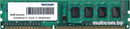 Оперативная память Patriot 4GB DDR3 PC3-12800 [PSD34G1600L81]