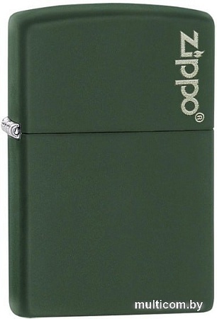 Зажигалка Zippo Green Matte with Zippo Logo 221ZL-000024