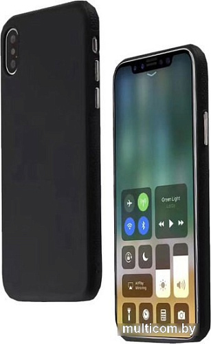 Чехол для телефона Case Deep Matte v.2 для Apple iPhone X (фирменная уп, черный)
