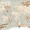 Фотообои Citydecor Карта мира на русском 550x270