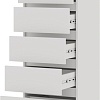 Комод Стендмебель Хелен КМ 03 805 5 ящиков (белый/белый)