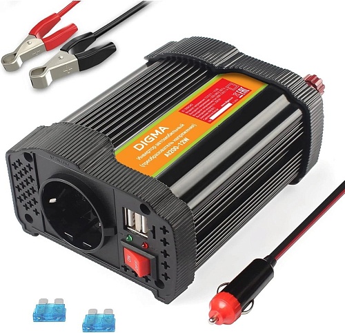 Автомобильный инвертор Digma AI200-12W