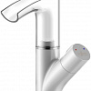 Смеситель Rossinka Silvermix Z35-30W (белый/хром) с LED подсветкой