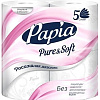 Туалетная бумага Papia Pure&amp;Soft (5 слоев, 4 рулона)