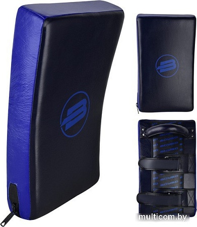 Макивара BoyBo Kross (натуральная кожа, черный/синий)