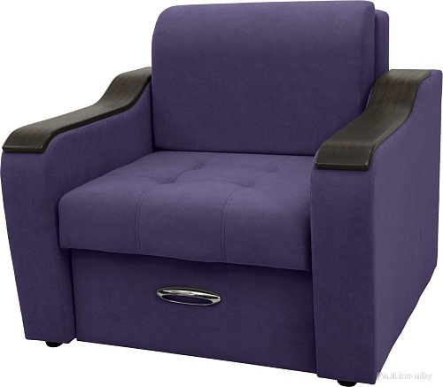 Кресло Сириус Лидер-3 ППУ 105x110 (Eva 31 велюр фиолетовый)