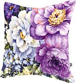 Декоративная подушка Mega Toys Георгины сиреневые 01059