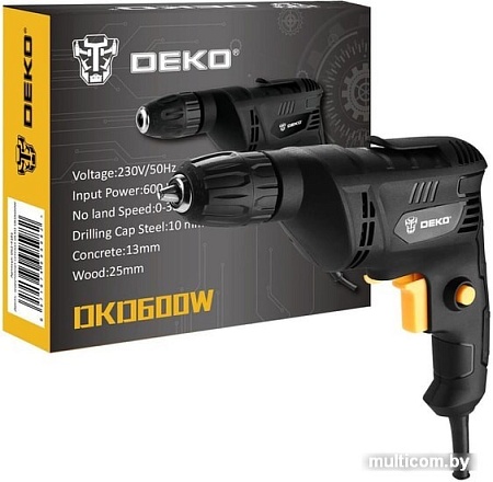 Безударная дрель Deko DKD600W