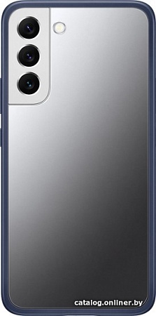 Чехол для телефона Samsung Frame Cover для S22+ (прозрачный с темно-синей рамкой)