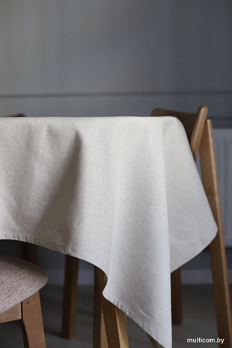 Скатерть Mio Tesoro Лен180Ск-1 (180x150, серый)
