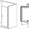 Душевая дверь WeltWasser WW600 600K2-80