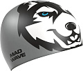Шапочка для плавания Mad Wave Husky (серый)