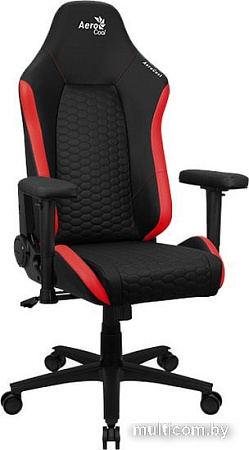 Кресло AeroCool Crown Leatherette (черный/красный)
