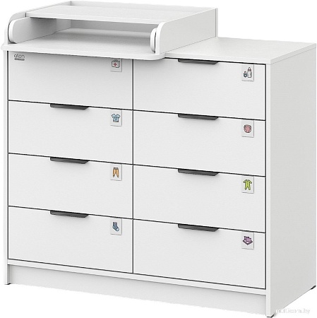 Атон Мебель Zeus 1008 ЛДСП с шариковыми направляющими (белый)