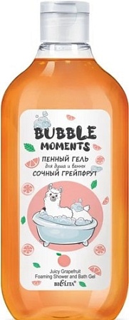 Косметика по уходу за телом Belita Гель для душа Bubble Moments Сочный грейпфрут 300 мл