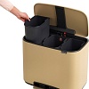 Brabantia Bo Pedal Bin 3 x 11л (минерально-золотой)