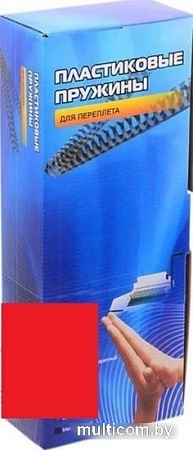 Пластиковая пружина для переплета Office-Kit 38 мм (красный)