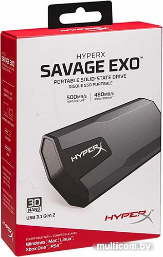 Внешний жесткий диск HyperX Savage EXO SHSX100/480G 480GB