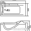 Ванна Gemy G9055 K R 181x92